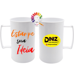 CANECA DE ACRÍLICO PERSONALIZADA 300 ML 2 LADOS